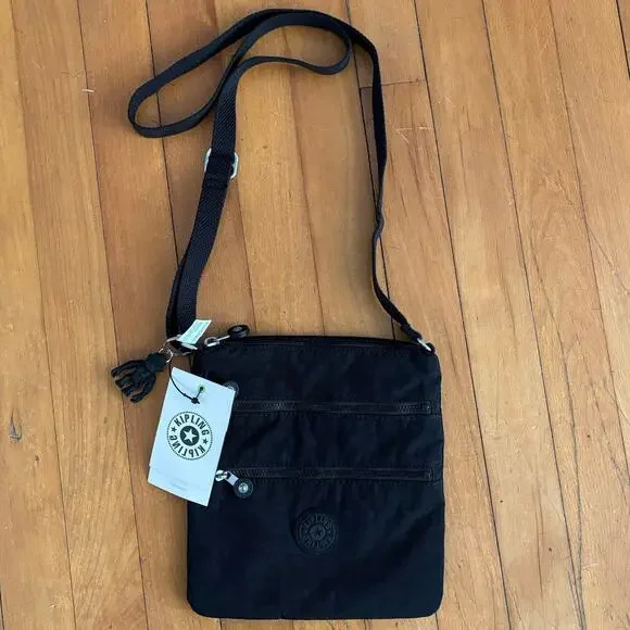NEW Kipling Keiko Mini Crossbody Bag Purse Black Noir - Picture 1 of 4